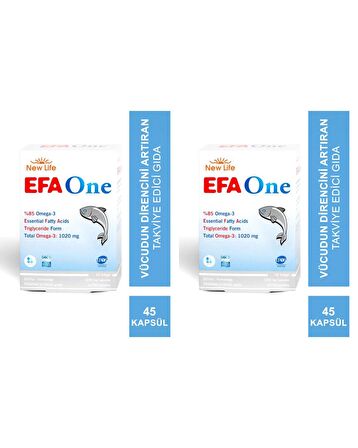 New Life EFA One 45 Softgel 2 Kutu