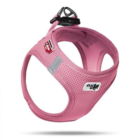 Curli Air-Mesh Küçük Irk Köpek Göğüs Tasması 26-30cm Pembe 3XS