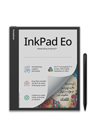 InkPad EO 10.3" Renkli, Kameralı ve Kalemli E-kitap Okuyucu