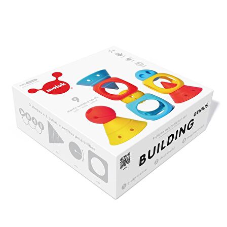 Moluk Building Genius - Primary Blue, Red,Yellow