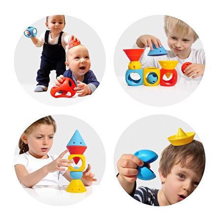 Moluk Building Genius - Primary Blue, Red,Yellow