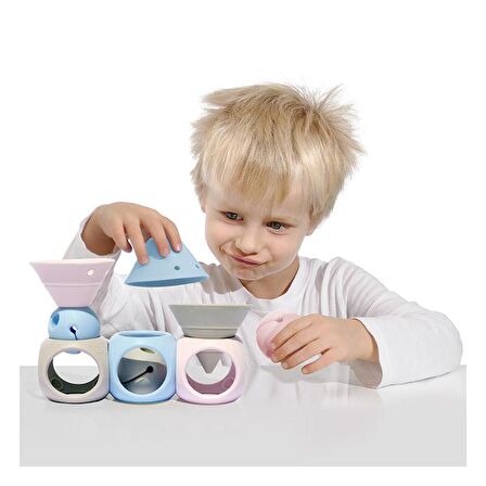 Moluk Building Genius - Pastel Ice Blue, Baby Pink, Beige