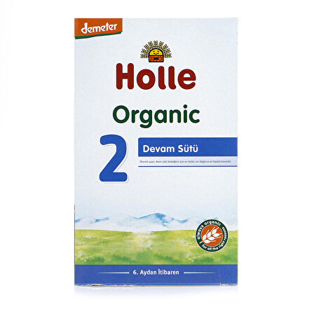 Holle Organik 2 Prebiyotik Devam Sütü 600 gr