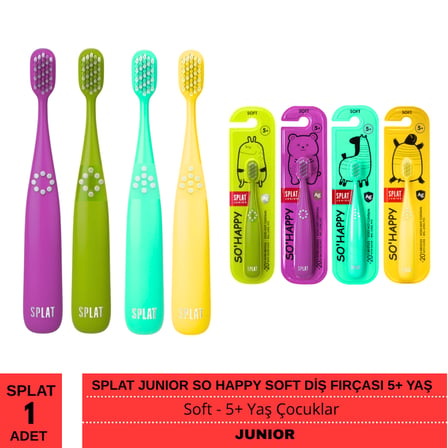 Splat Junior So Happy Soft Diş Fırçası 5+ Yaş 1 Adet