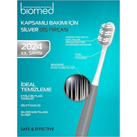 Biomed Silver Diş Fırçası Orta