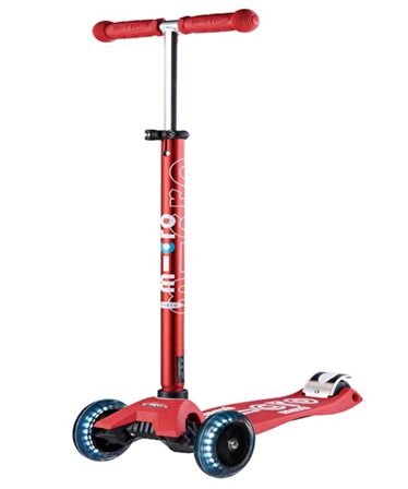Micro Maxi Deluxe Red Led'li Scooter MMD068