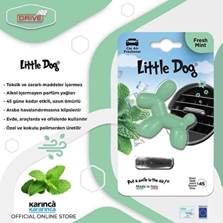 Little Dog Araba Kokusu Fresh Mint (Taze Nane)