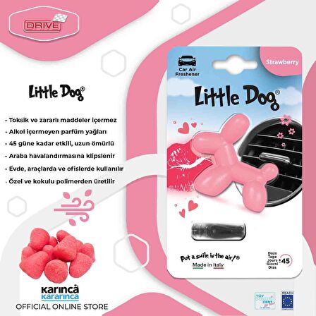 Little Dog Araba Kokusu Strawberry (Çilek)