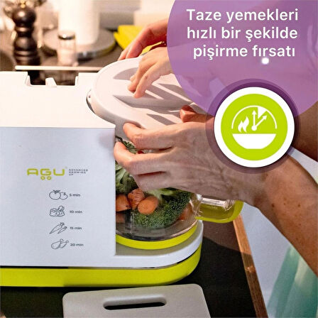 AGU 5'li 1 Arada Bebek Yemek Hazırlama Robotu AGU Octopy