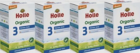 HOLLE ORGANİK 3 DEVAM SÜTÜ 600 GR ( 4 PAKET)