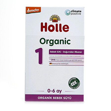 Holle Organik 1 Prebiyotik Bebek Sütü 400 gr