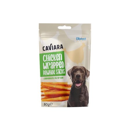 Caviara Tavuk Sarılı Çiğneme Çubuğu Köpek Ödül Maması 80 Gr 