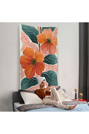 Şakayık Çiçekleri Duvar Örtüsü-7640