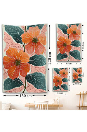 Şakayık Çiçekleri Duvar Örtüsü-7640