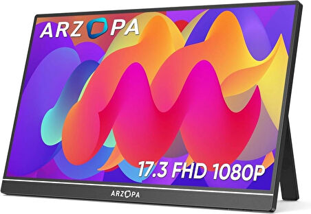 Arzopa A1M 17.3" Full HD 60Hz IPS Ultra İnce Taşınabilir Monitör