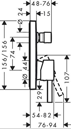 Hansgrohe Fınorıs Tek Kollu Banyo Bataryası - 76415000