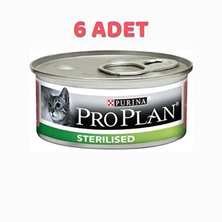 Pro Plan Sterilised Somonlu Yetişkin Kedi Konservesi 6x85 Gr