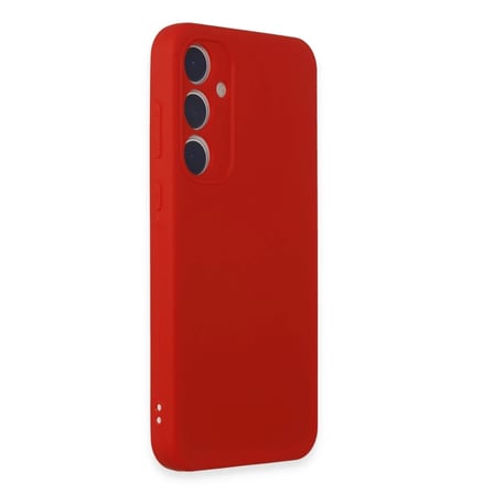 Samsung Galaxy A55 5G Kılıf First Silikon - Kırmızı