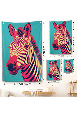 Zebra Duvar Örtüsü-7642