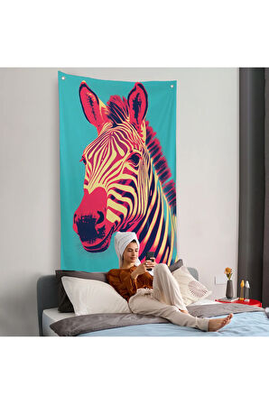 Zebra Duvar Örtüsü-7642