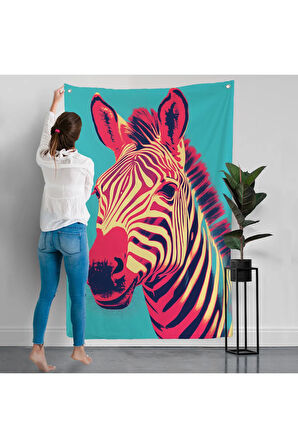 Zebra Duvar Örtüsü-7642