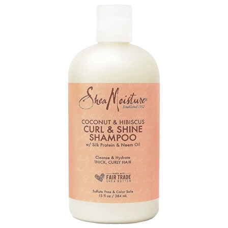 Shea Moisture Coconut & Hibiscus Kıvırcık ve Parlaklık Şampuanı 384 ml