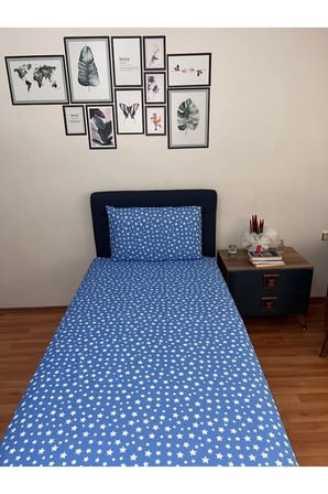 Tek Kişilik Lastikli Çarşaf (Yastıklı)