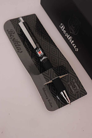 "DEKOMUS CEP DEFTERİ HEDİYELİ" LİSANSLI BEŞİKTAŞ HYBRID INK MEKANİK TÜKENMEZ KALEM