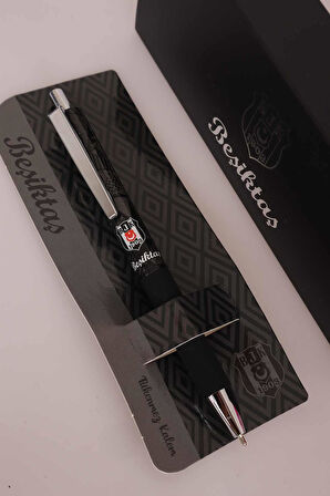 "DEKOMUS CEP DEFTERİ HEDİYELİ" LİSANSLI BEŞİKTAŞ HYBRID INK MEKANİK TÜKENMEZ KALEM