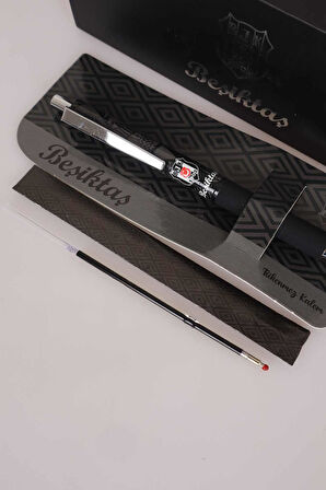 "DEKOMUS CEP DEFTERİ HEDİYELİ" LİSANSLI BEŞİKTAŞ HYBRID INK MEKANİK TÜKENMEZ KALEM