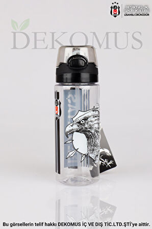 "DEKOMUS CEP DEFTERİ HEDİYELİ" YENİ SEZON LİSANSLI BEŞİKTAŞ "TEKLİ" TRITAN MATARA 500 ML