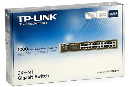Tp-lınk Tl-sg1024d 24 Port Gıgabıt Metal Kasa Rackmount Swıtch