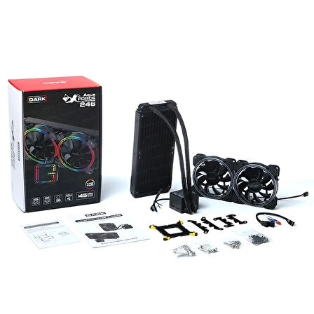 Dark Dkccw246 AQuaforce W246 240mm Fixed Rgb Ledli Sıvı Soğutma