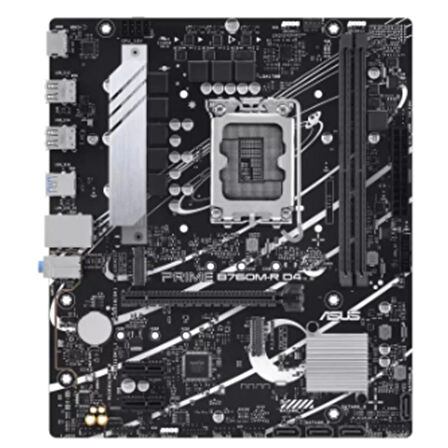 Asus Prıme B760m-r D4 Ddr4 5333mhz 1xhdmı 2xm.2 Usb 3.2 Matx 1700p (12. / 13. Ve 14. Nesil İşlemci İle Uyumlu)
