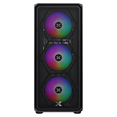 Xigmatek En46476, Duo X Odın Iı, 650w, Mesh Panel, Tempered Glass, Rgb, Atx Gamıng Kasa