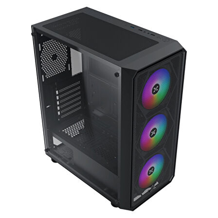 Xigmatek En46476, Duo X Odın Iı, 650w, Mesh Panel, Tempered Glass, Rgb, Atx Gamıng Kasa
