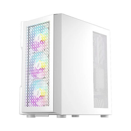 1st Player Trılobıte T7 Beyaz 650w 80+ Argb 4x12cm Fan Temperli Cam Mesh Usb 3.0 Atx Kasa