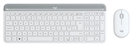 LOGITECH MK470 KABLOSUZ KLAVYE &amp; MOUSE SETİ BEYAZ 920-009436