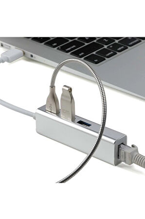 Daytona  Fc05 Tip-c=>3 Port  Usb+  Rj45 Adaptör