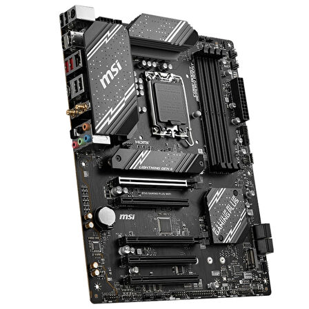 Msı B760 Gamıng Plus Wıfı D5 M.2 Hdmı Dp Lan Wifi Atx 1700p
