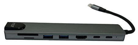 Inca Itpc-7  8'li Usb Tip-c Aliminyum Hub