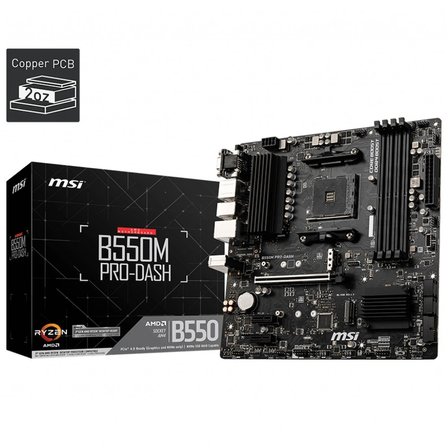 Msı B550m Pro-vdh Ddr4 4400(oc) Hdmı Matx Am4