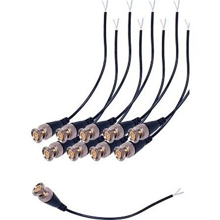 Ezcool Bnc Konnektor Hazır Kablolu (10 Lu Paket)