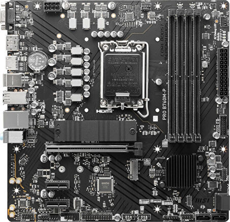 Msı Pro B760m-p Ddr5 6800mhz(oc) M.2 Hdmı Matx 1700p