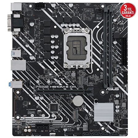 Asus Prıme H610m-e D4-csm Ddr4 3200mhz Dp Hdmı M.2 Matx 1700p