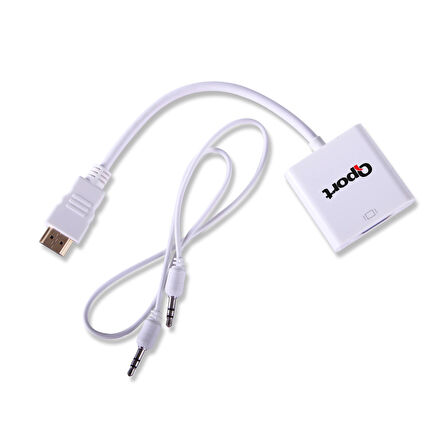 Qport Q-hd-vgj Hvj Hdmı To Vga Çevirici