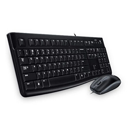 Logıtech Mk120 Tr Q Usb Kablolu Klavye Ve Mouse Set Siyah 920-002560
