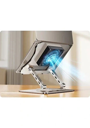 Daytona J41 360° Döner Metal Fanlı Notebook Stand,