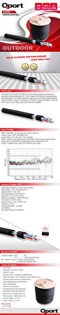 Qport Q-cato2 Cat6 23 Awg Utp 500m Outdoor Kablo