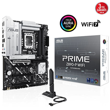 Asus Prıme Z890-p Wıfı Ddr5 4xm2 Usb3.2 Rgb Lan Atx